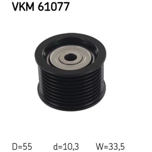 Vratná/vodiaca kladka rebrovaného klinového remeňa VKM 61077 /SKF/
