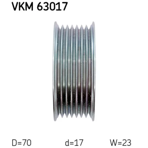 Vratná/vodiaca kladka rebrovaného klinového remeňa VKM 63017 /SKF/ - obr. 2