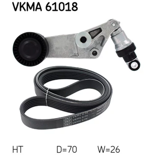 Ozubený klinový remeň - Sada VKMA 61018 /SKF/ - obr. 1