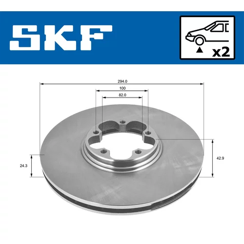 Brzdový kotúč VKBD 80279 V2 /SKF/ - obr. 1