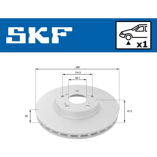 Brzdový kotúč VKBD 81139 V1 /SKF/ - obr. 1