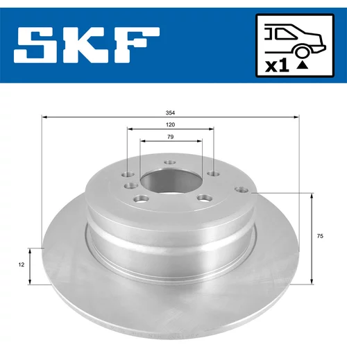Brzdový kotúč VKBD 90787 S1 /SKF/ - obr. 1