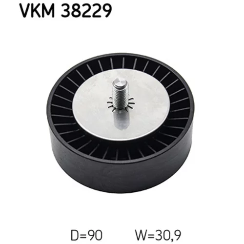 Vratná/vodiaca kladka rebrovaného klinového remeňa VKM 38229 /SKF/ - obr. 1
