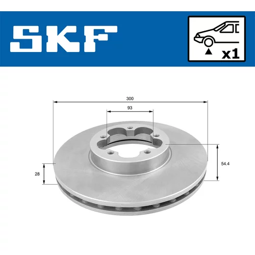 Brzdový kotúč VKBD 80108 V1 /SKF/ - obr. 1