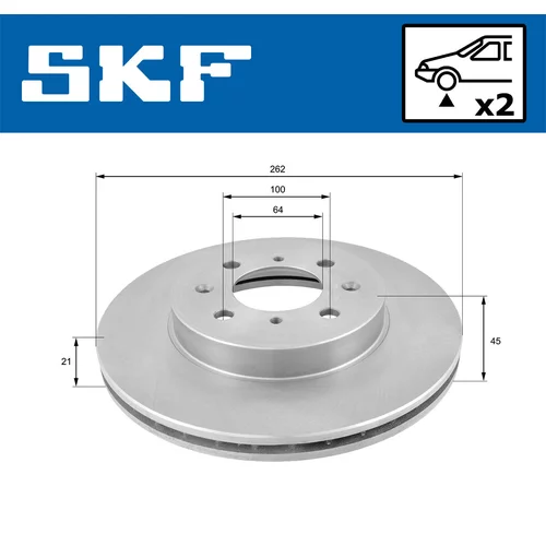 Brzdový kotúč VKBD 80215 V2 /SKF/ - obr. 1