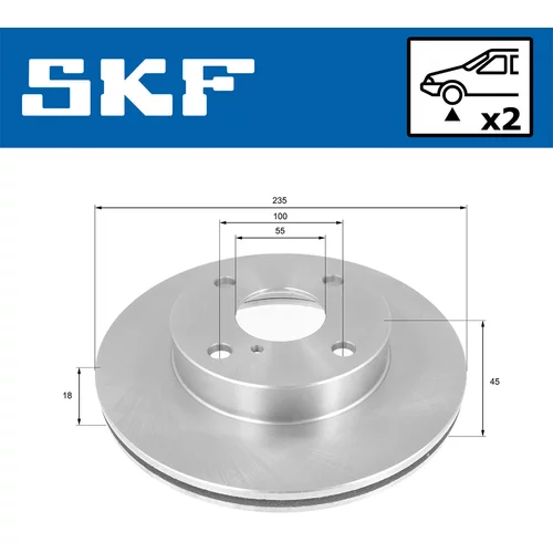 Brzdový kotúč VKBD 80907 V2 /SKF/ - obr. 1