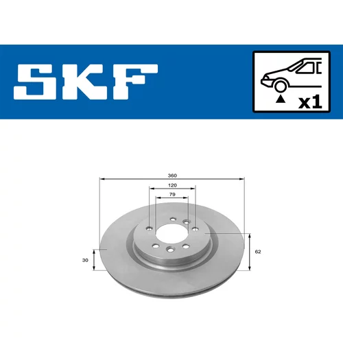 Brzdový kotúč VKBD 81355 V1 /SKF/
