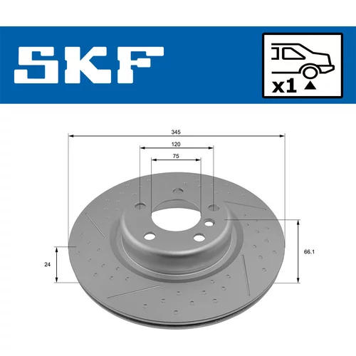 Brzdový kotúč VKBD 90731 V1 /SKF/ - obr. 1