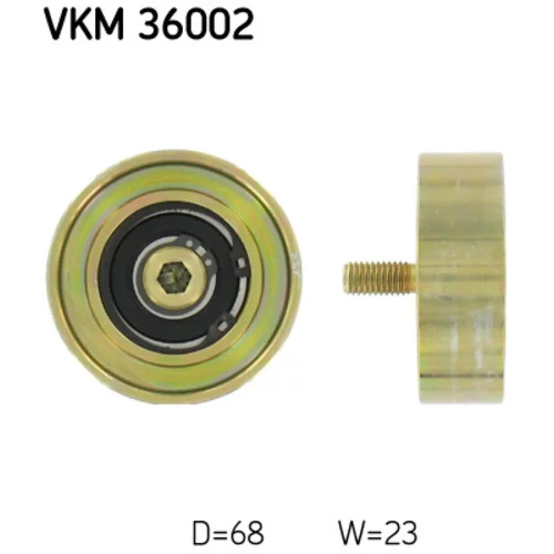 Vratná/vodiaca kladka rebrovaného klinového remeňa SKF VKM 36002