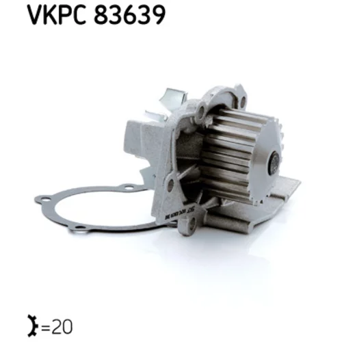 Vodné čerpadlo, chladenie motora VKPC 83639 /SKF/ - obr. 4