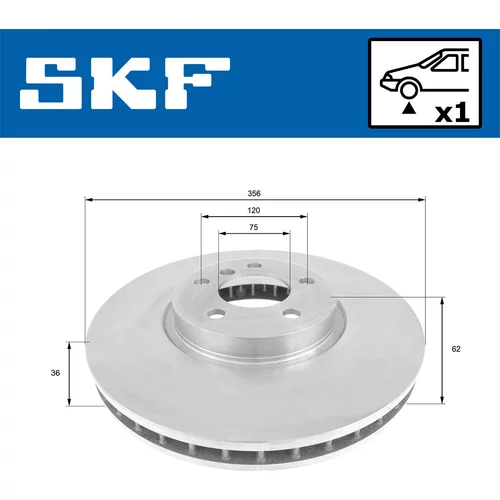 Brzdový kotúč VKBD 80970 V1 /SKF/ - obr. 1