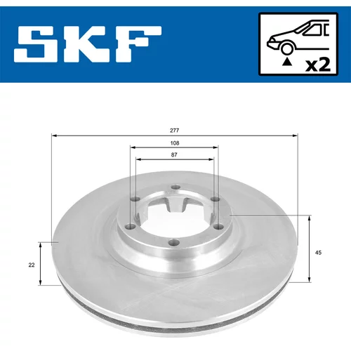Brzdový kotúč VKBD 81126 V2 /SKF/ - obr. 1