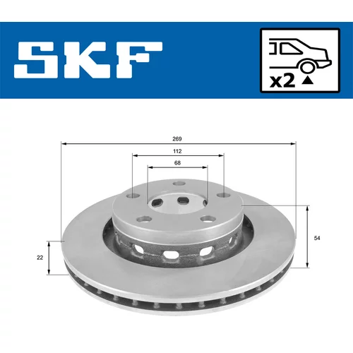 Brzdový kotúč VKBD 90832 V2 /SKF/ - obr. 1