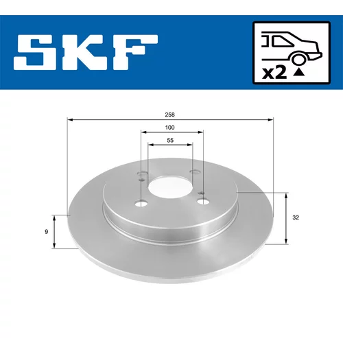 Brzdový kotúč VKBD 90903 S2 /SKF/ - obr. 1