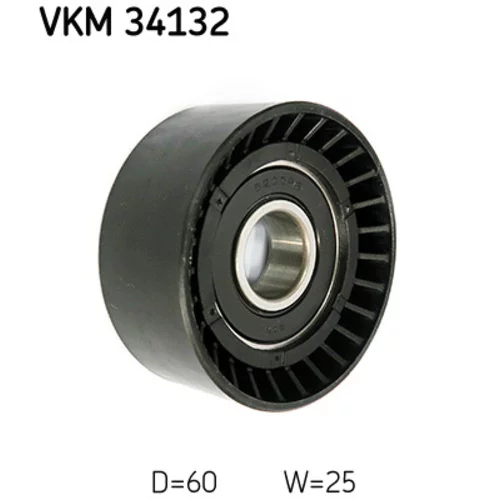 Vratná/vodiaca kladka rebrovaného klinového remeňa SKF VKM 34132