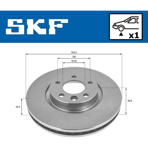 Brzdový kotúč VKBD 81039 V1 /SKF/ - obr. 1