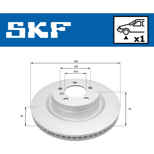Brzdový kotúč VKBD 81215 V1 /SKF/ - obr. 1