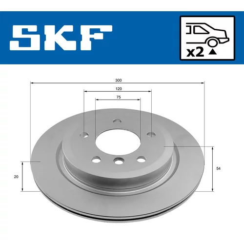 Brzdový kotúč VKBD 90588 V2 /SKF/ - obr. 1
