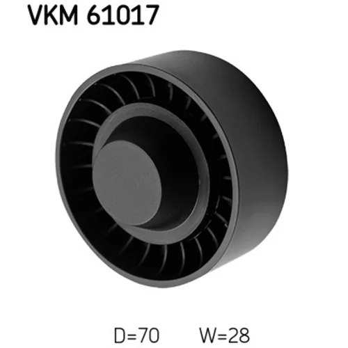 Vratná/vodiaca kladka rebrovaného klinového remeňa VKM 61017 /SKF/ - obr. 1