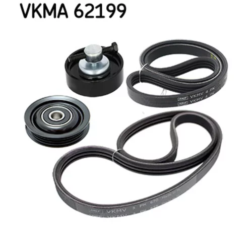Ozubený klinový remeň - Sada SKF VKMA 62199