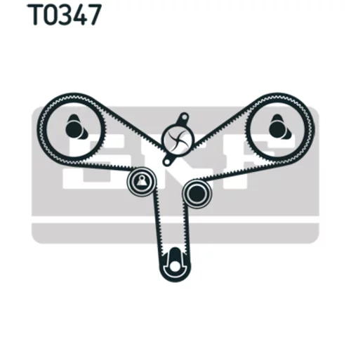 Sada ozubeného remeňa VKMA 91907 /SKF/ - obr. 1