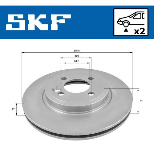 Brzdový kotúč VKBD 80130 V2 /SKF/ - obr. 1