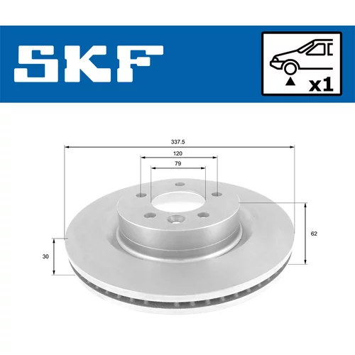 Brzdový kotúč VKBD 80805 V1 /SKF/ - obr. 1