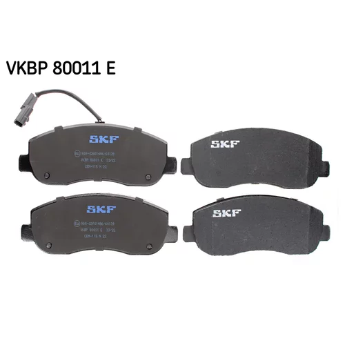 Sada brzdových platničiek kotúčovej brzdy VKBP 80011 E /SKF/ - obr. 1