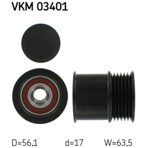 Voľnobežka alternátora SKF VKM 03401
