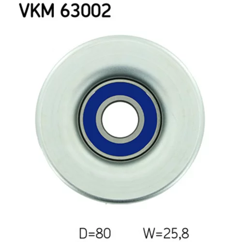 Vratná/vodiaca kladka rebrovaného klinového remeňa VKM 63002 /SKF/ - obr. 1