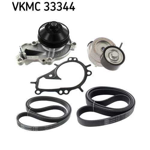 Vodné čerpadlo + sada klinového remeňa VKMC 33344 /SKF/ - obr. 1