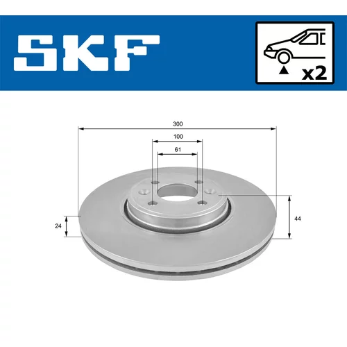 Brzdový kotúč VKBD 80173 V2 /SKF/ - obr. 1