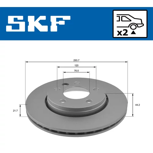 Brzdový kotúč VKBD 90042 V2 /SKF/ - obr. 1
