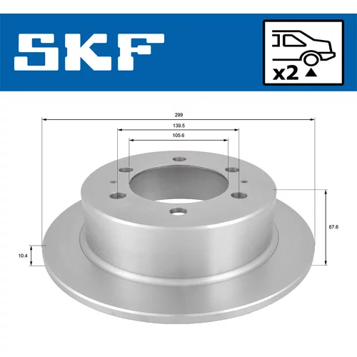 Brzdový kotúč VKBD 90851 S2 /SKF/ - obr. 1