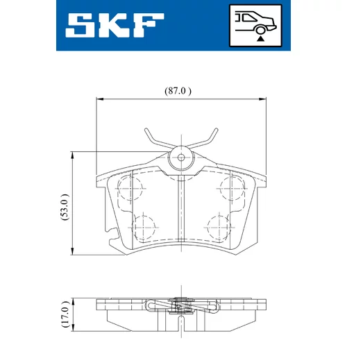 Sada brzdových platničiek kotúčovej brzdy VKBP 90440 E /SKF/ - obr. 2