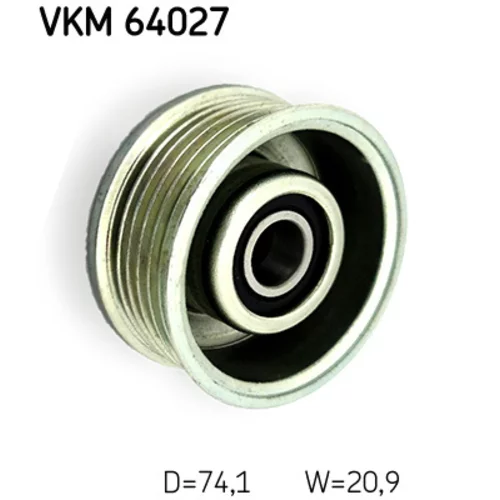 Vratná/vodiaca kladka rebrovaného klinového remeňa SKF VKM 64027