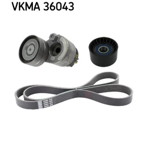 Ozubený klinový remeň - Sada SKF VKMA 36043