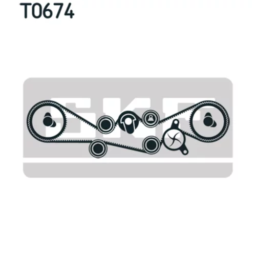 Sada ozubeného remeňa VKMA 98110 /SKF/ - obr. 1