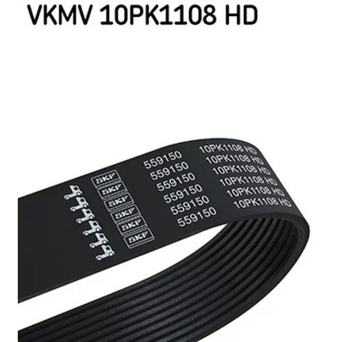Ozubený klinový remeň SKF VKMV 10PK1108 HD