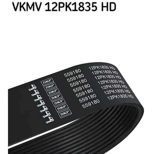 Ozubený klinový remeň SKF VKMV 12PK1835 HD