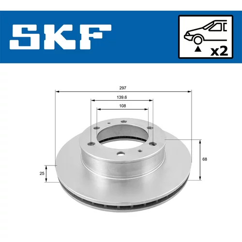 Brzdový kotúč VKBD 80346 V2 /SKF/ - obr. 1