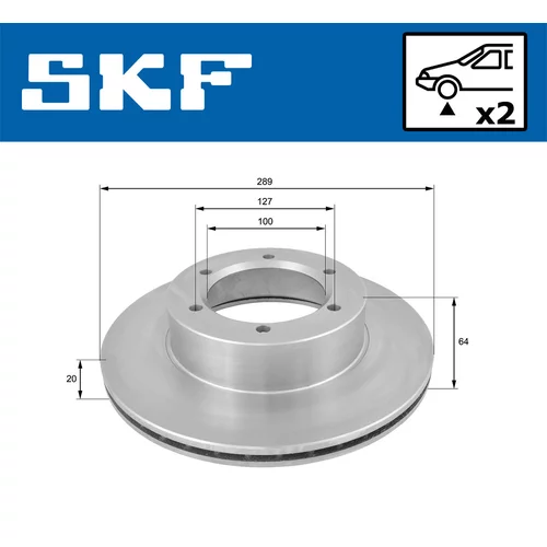 Brzdový kotúč VKBD 80718 V2 /SKF/ - obr. 1