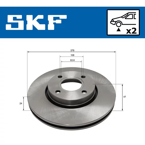 Brzdový kotúč VKBD 81000 V2 /SKF/ - obr. 1
