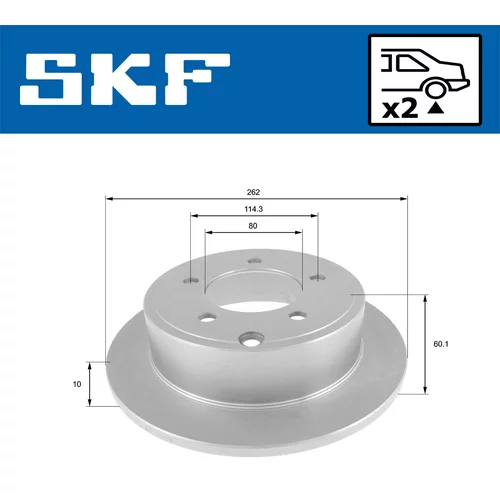 Brzdový kotúč VKBD 90841 S2 /SKF/ - obr. 1