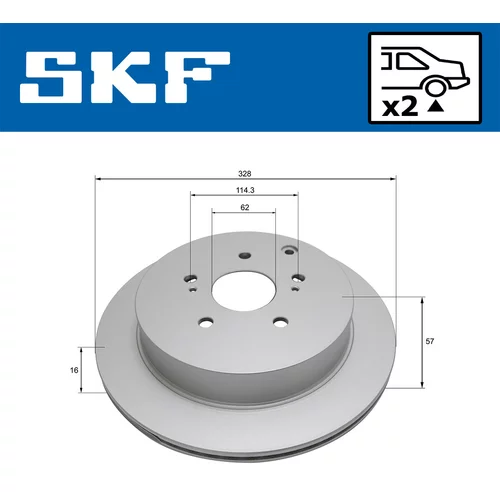 Brzdový kotúč VKBD 91059 V2 /SKF/ - obr. 1