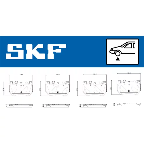 Sada brzdových platničiek kotúčovej brzdy VKBP 81344 /SKF/ - obr. 1