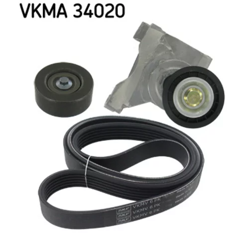 Ozubený klinový remeň - Sada SKF VKMA 34020