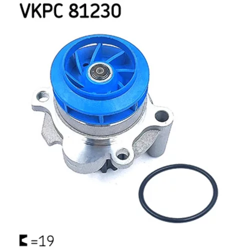 Vodné čerpadlo, chladenie motora VKPC 81230 /SKF/ - obr. 4