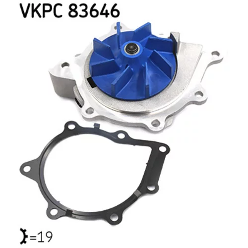 Vodné čerpadlo, chladenie motora VKPC 83646 /SKF/ - obr. 1