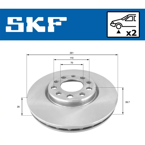 Brzdový kotúč VKBD 81130 V2 /SKF/ - obr. 1